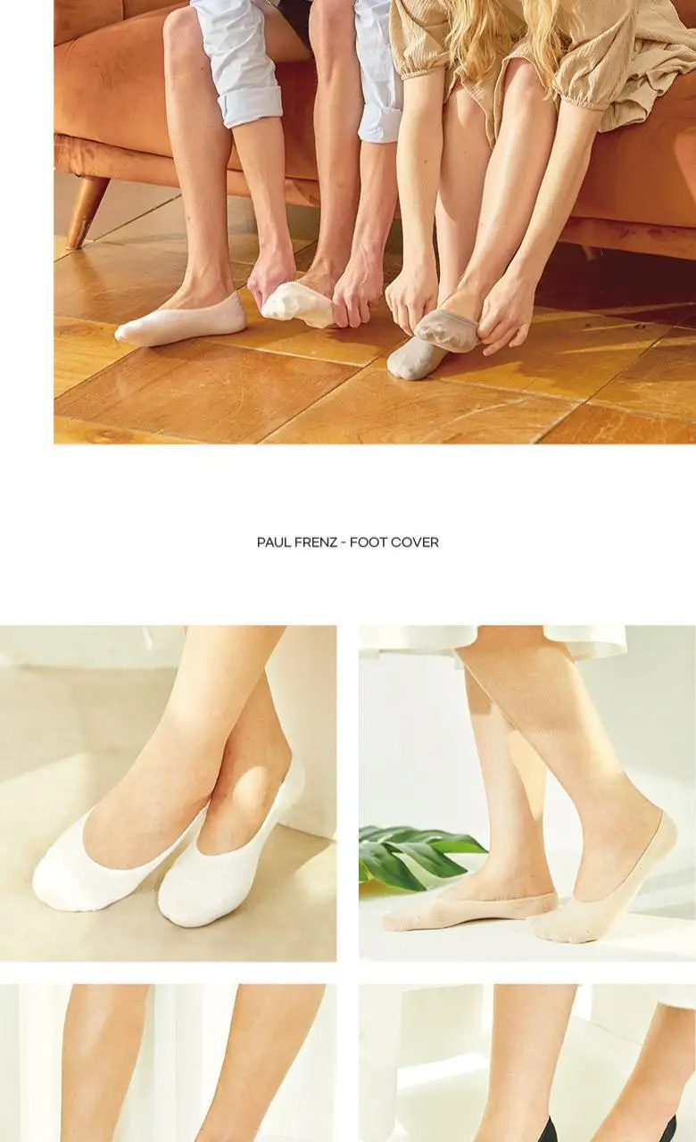 [폴프랜즈] 원사이즈 풋커버 3족번들 220-270mm (3 colors) 상세페이지 2